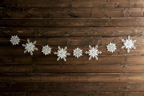 Snowflake garland Snowflake garland