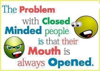 closed minded people