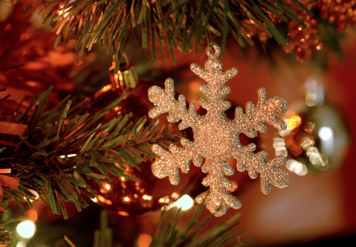 Glitter snowflake ornament Glitter snowflake ornament
