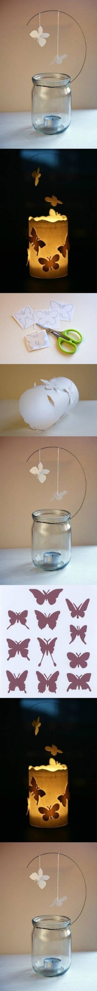 DIY Butterfly Candle Decor DIY Butterfly Candle Decor
