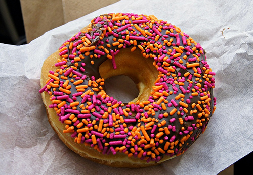 Sprinkle Halloween Donut