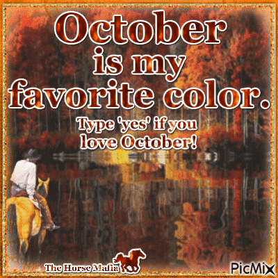 October Is My Favorite Color Pictures, Photos, and Images for Facebook