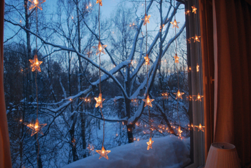 Hanging star lights Hanging star lights