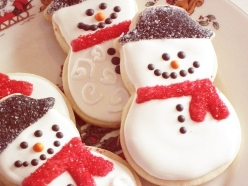 Snowman cookies Snowman cookies