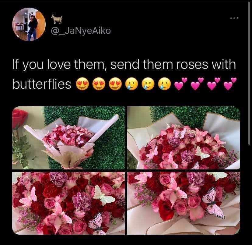 If You Love Them Send Them Roses With Butterflies Pictures Photos And Images For Facebook Tumblr Pinterest And Twitter
