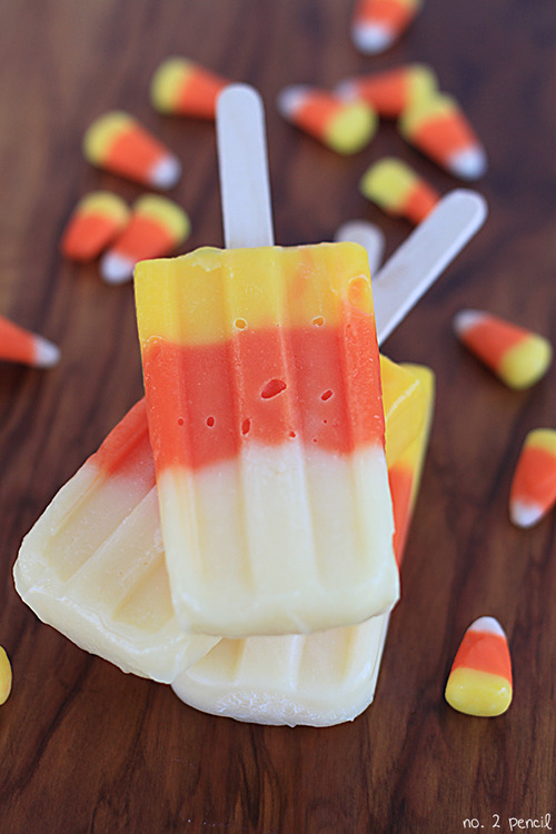 Candy Corn Popsicle