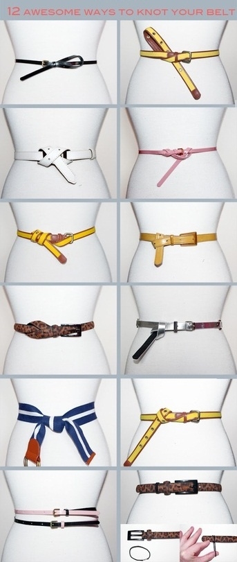 DIY Belt Knots DIY Belt Knots