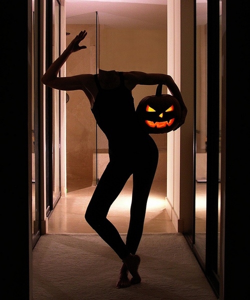 Headless Pumpkin Woman