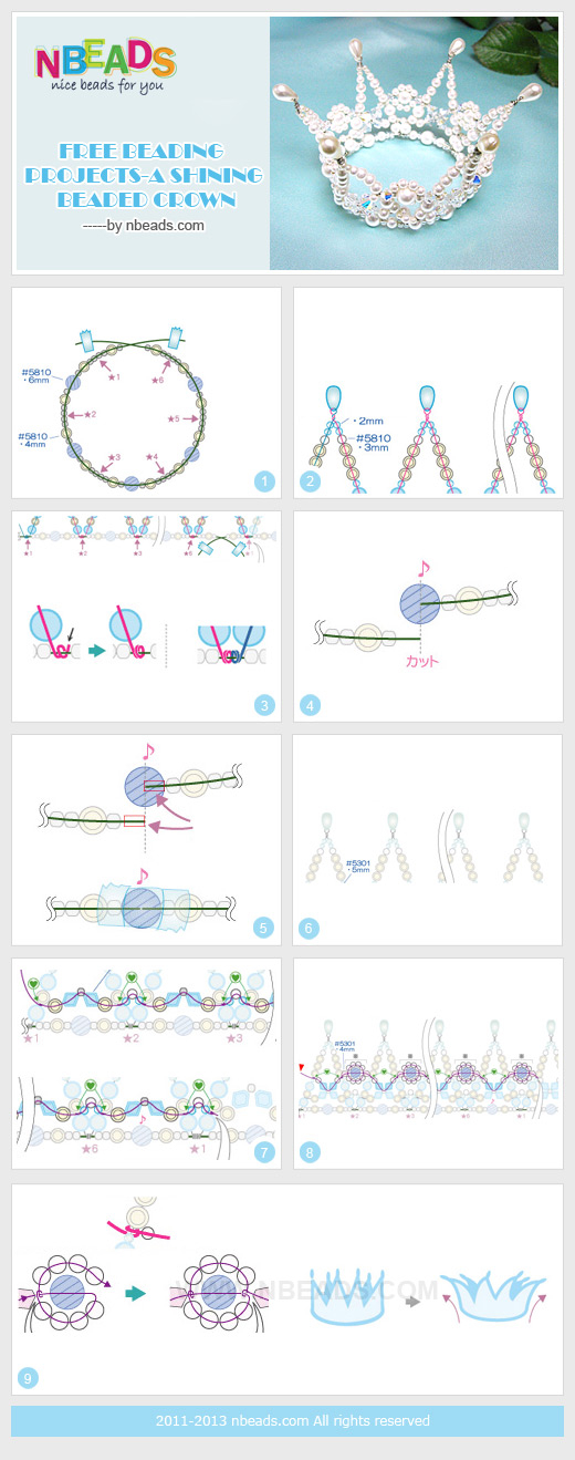 Free Beading Projects-A Shining Beaded Crown
