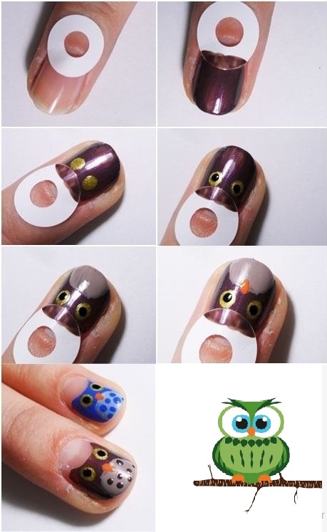 DIY Owl Nails