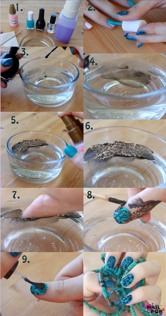 DIY Swirl Nails DIY Swirl Nails