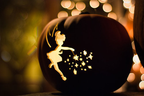 Tinkerbell jack o lantern