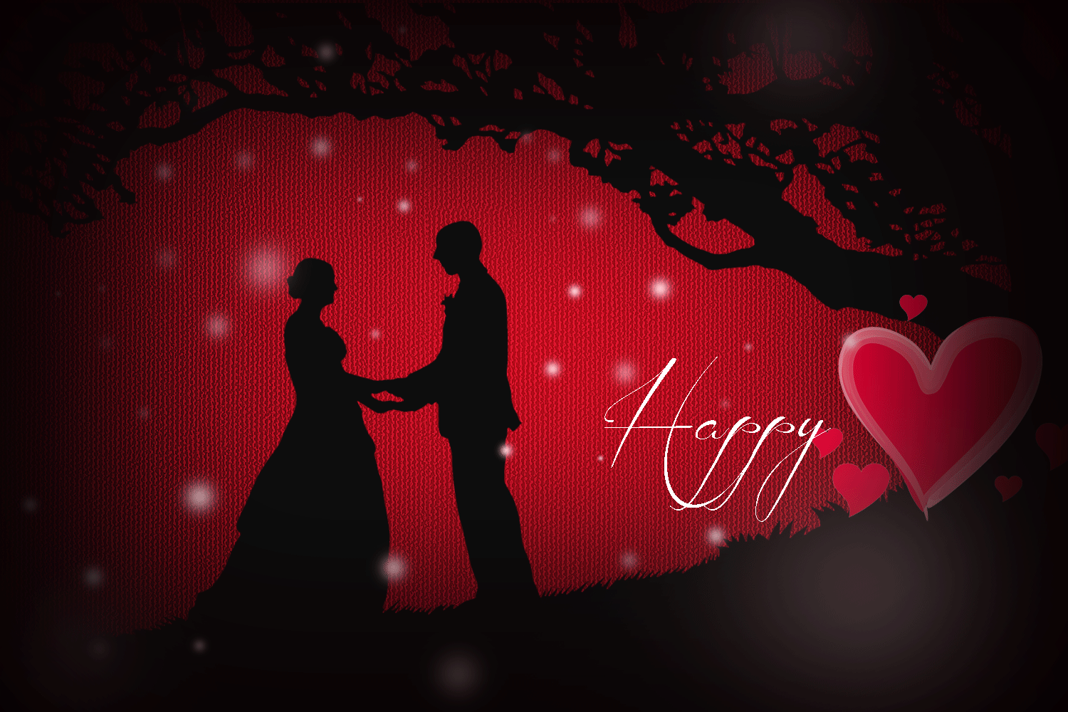 Couple Silhouette - Happy Valentine’s Day Gif Pictures, Photos, and