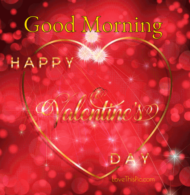 Good Morning Happy Valentine's Day Gif Pictures, Photos, and Images for Facebook, Tumblr