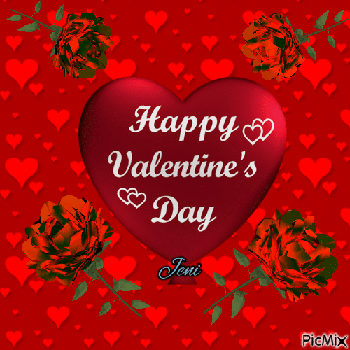 Red Hearts Happy Valentine's Day Gif Pictures, Photos, and Images for