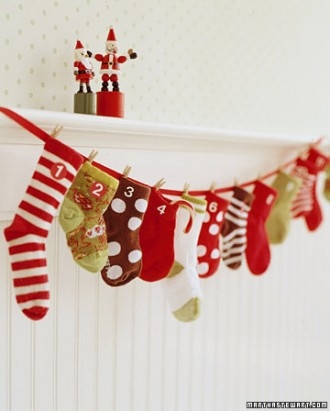 Baby Sock Advent Calendar