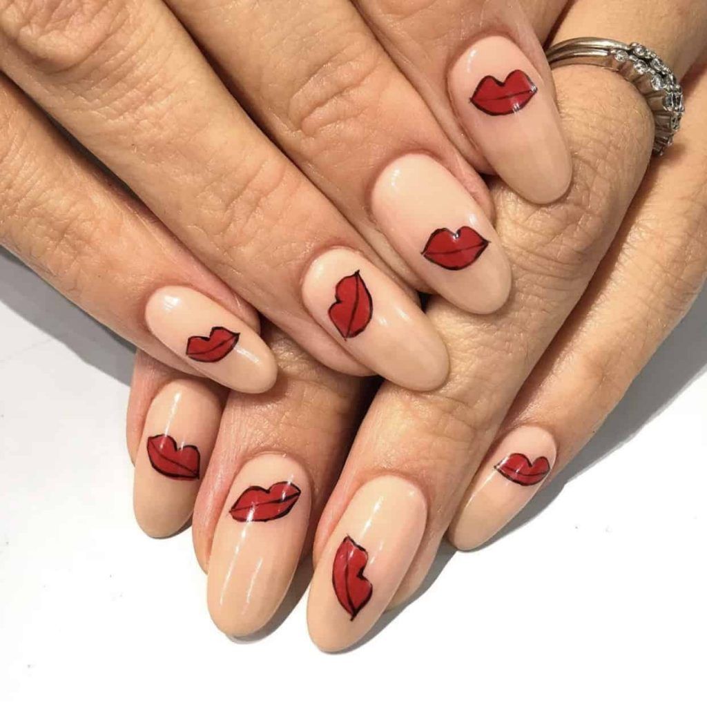 DIY Red Lip Nail Art Pictures, Photos, and Images for Facebook, Tumblr