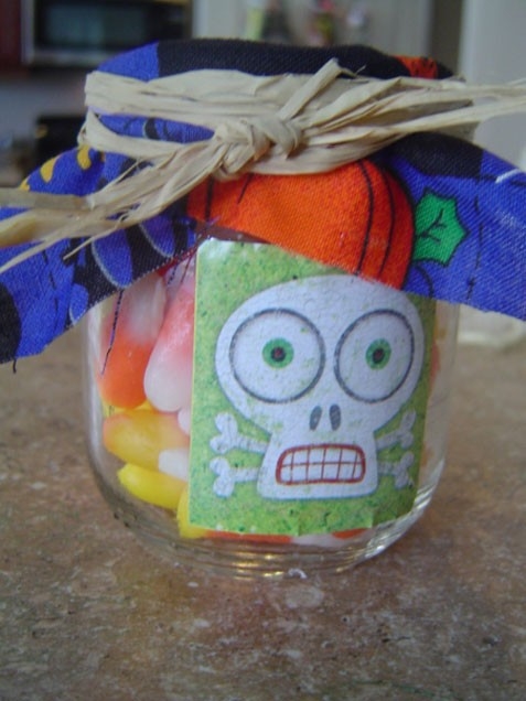 Halloween baby food jars
