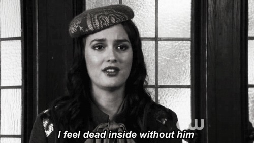 I feel dead inside without him