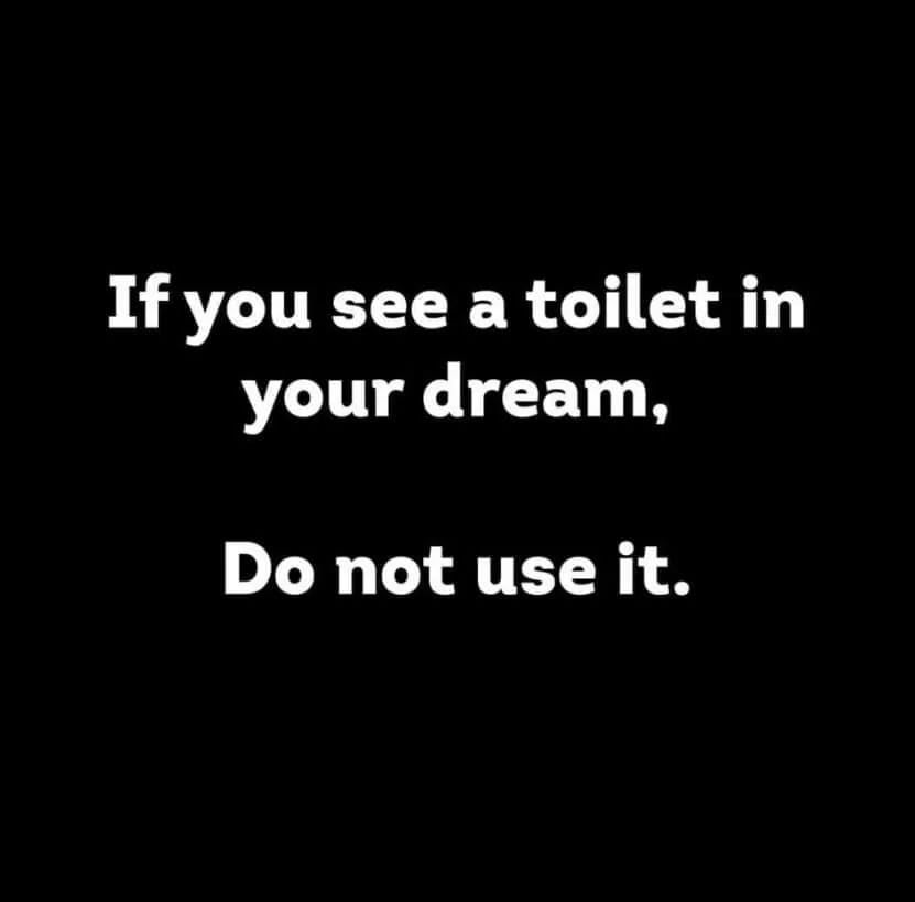 If You See A Toilet In Your Dream, Do Not Use It. Pictures, Photos, and