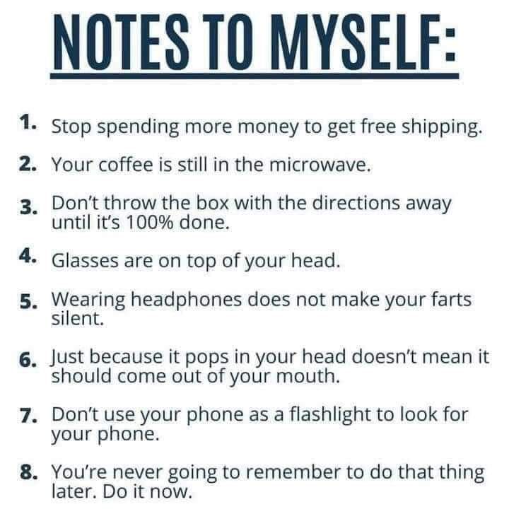 Notes To Myself Pictures, Photos, and Images for Facebook, Tumblr