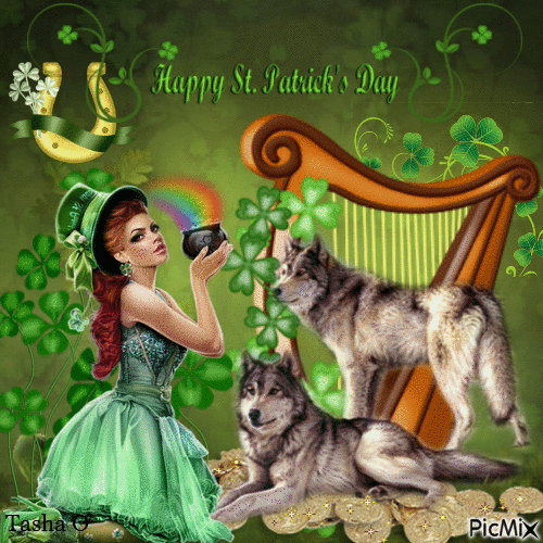 Lady And Wolves - Happy St Patrick's Day Pictures, Photos, and Images ...