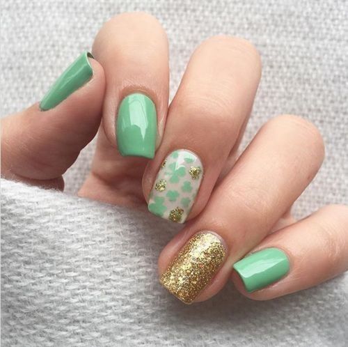 Glossy Pastel Green Nails Pictures, Photos, and Images for Facebook, Tumblr, Pinterest, and Twitter