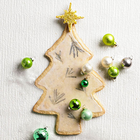 Rosemary scented evergreen cookies