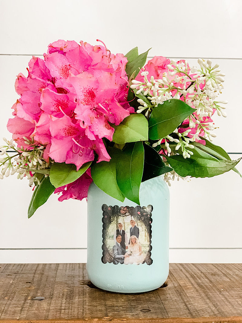 Mason Jar Picture Frame Vase Pictures, Photos, and Images for Facebook
