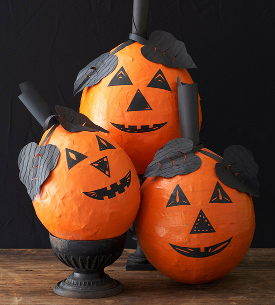 Papier Mache Pumpkins