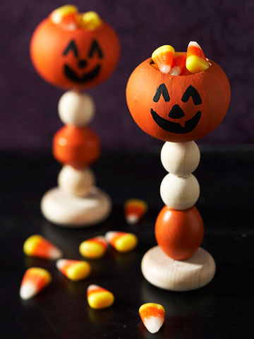 Pumpkin treat holders Pumpkin treat holders