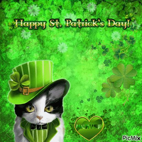 St Patricks Cat With Hat Pictures, Photos, and Images for Facebook