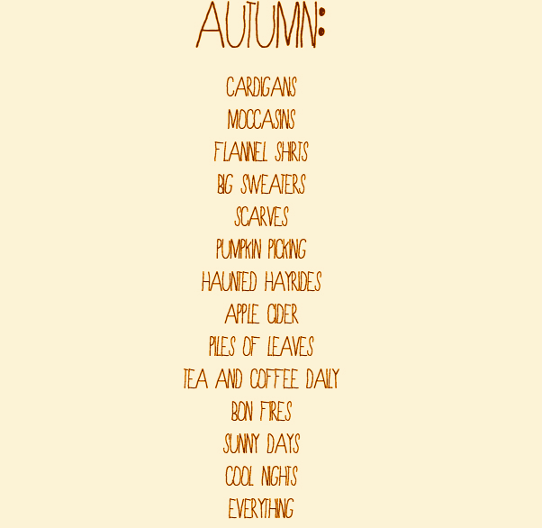 Autumn list