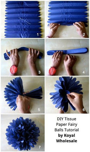 DIY Tissue Paper Fairy Balls