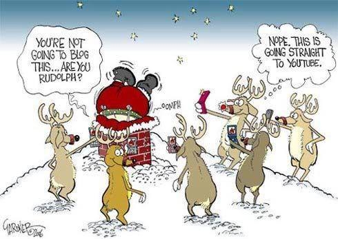 You are gonna blog this are you rudolph?