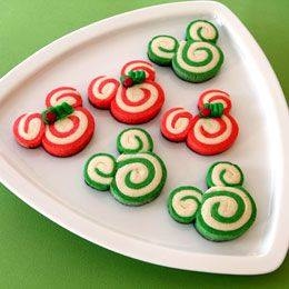 Mickey and minnie peppermint cookies