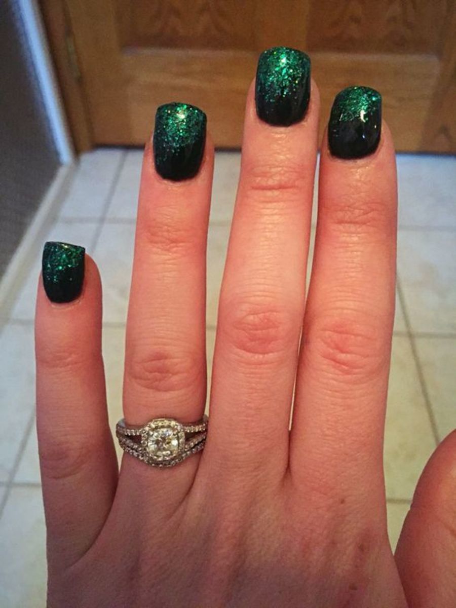Dark Emerald Green Nails Pictures, Photos, and Images for Facebook, Tumblr, Pinterest, and Twitter