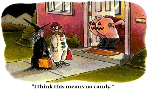 I think this means no candy