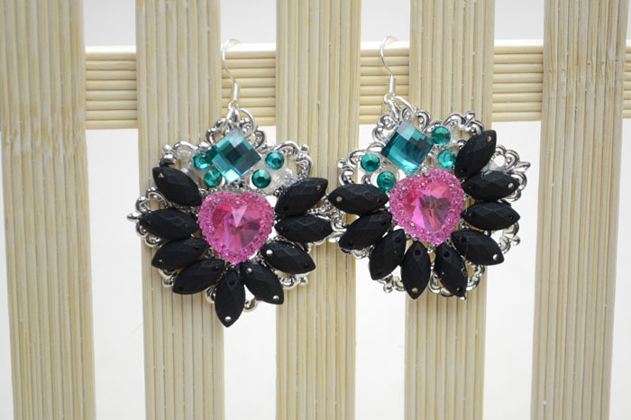 Rhinestone Cluster Earrings Rhinestone Cluster Earrings