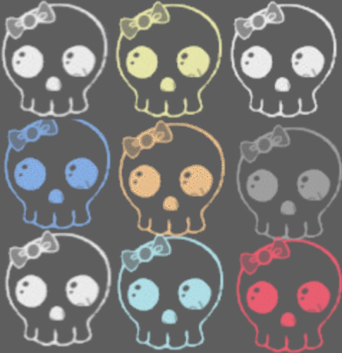 Cute Halloween Skulls