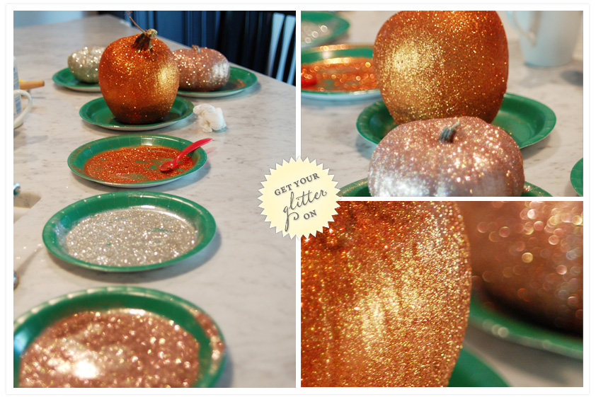 Glitter Pumpkins Glitter Pumpkins