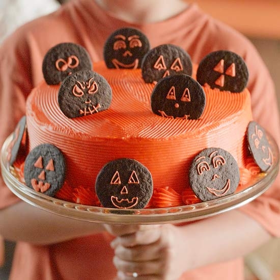 Jack o lantern cake Jack o lantern cake