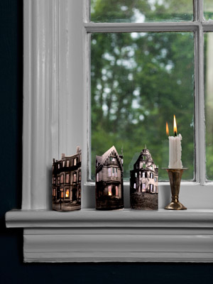 Mini ghost town candles