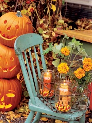 Candy corn candles Candy corn candles