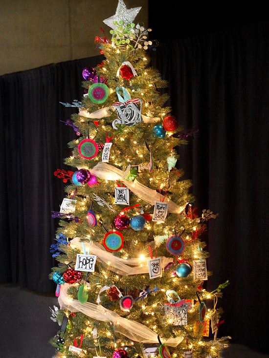 Colorful christmas tree