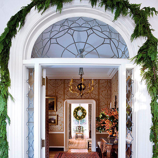 Simple front door decor