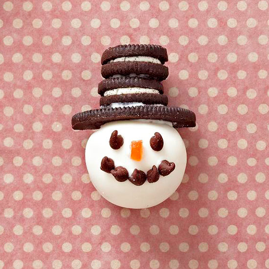 Snowman truffles Snowman truffles