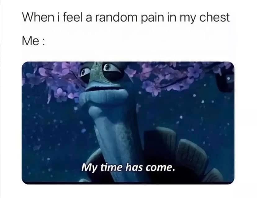 When I Feel A Random Pain In My Chest Pictures, Photos, and Images for