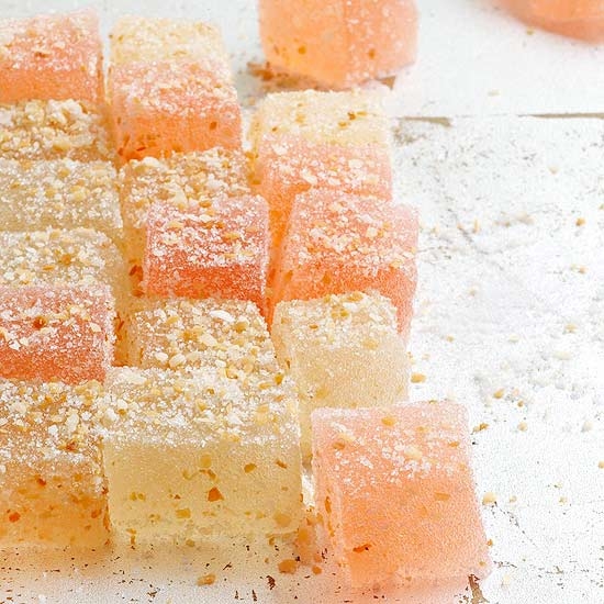 Coconut and grapefruit gumdrops Coconut and grapefruit gumdrops