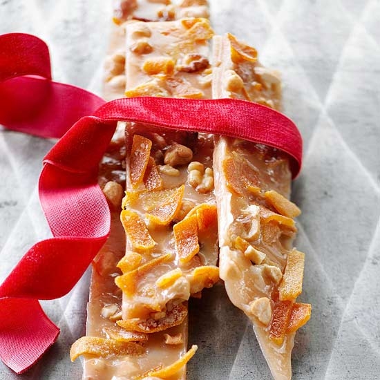 Orange and nut toffee Orange and nut toffee